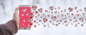 hearts, love, mobile
